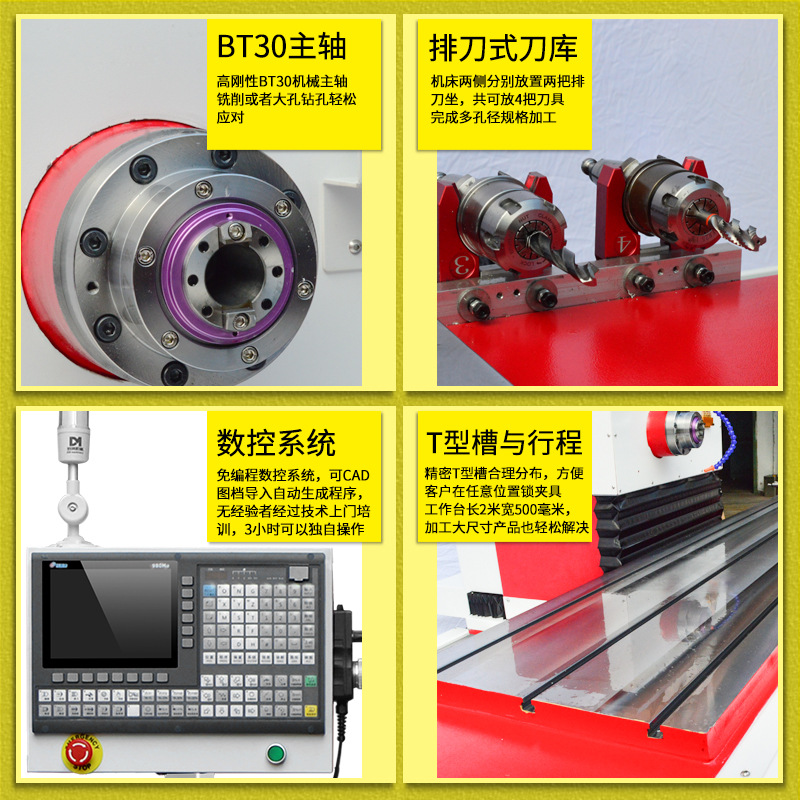 多米數(shù)控鉆孔銑削一體機